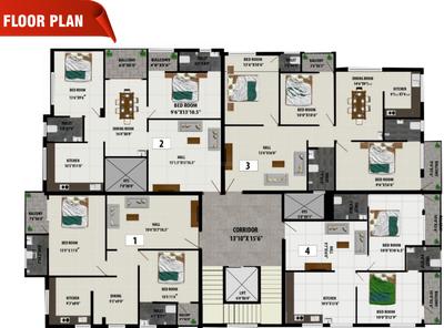 Project Image of 926.0 - 1296.0 Sq.ft 2 BHK Apartment for buy in Samika Residency