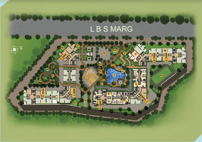 Project Image of 735.0 - 1144.0 Sq.ft 2 BHK Apartment for buy in HDIL Whispering Tower A B C D