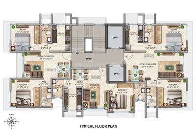 Project Image of 418.18 - 585.23 Sq.ft 1 BHK Apartment for buy in Supreme Prasanna
