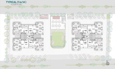 Project Image of 655.09 - 658.97 Sq.ft 2 BHK Apartment for buy in NDW Water Lily