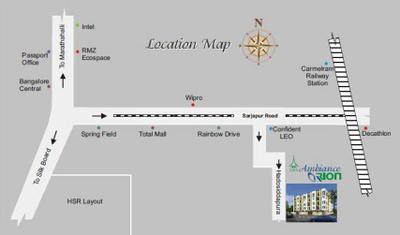 Project Image of 1028.0 - 1102.0 Sq.ft 2 BHK Apartment for buy in Ambiance Orion