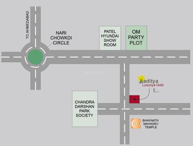 Project Image of 564.03 - 584.05 Sq.ft 2 BHK Apartment for buy in Aditya Luxuria Gold