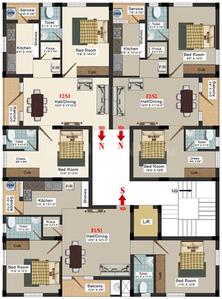 Project Image of 996.0 - 1051.0 Sq.ft 2 BHK Apartment for buy in Sunrise Saranga Flats
