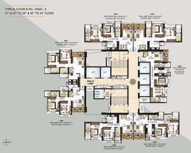 Project Image of 591.0 - 702.0 Sq.ft 2 BHK Apartment for buy in Royal Lagoon E Wing