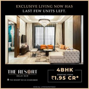 Project Image of 0.0 - 1644.73 Sq.ft 4 BHK Apartment for buy in Agarwal The Resort