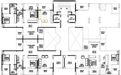 Project Image of 984.0 - 1221.0 Sq.ft 2 BHK Apartment for buy in BU Bhandari Colonnade Apartment
