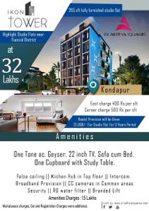 Project Image of 0.0 - 265.0 Sq.ft Studio Studio Apartment for buy in Sri Aditya Ikon Tower