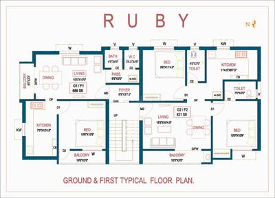 Project Image of 688.0 - 1068.0 Sq.ft 1 BHK Apartment for buy in Right Four Stone