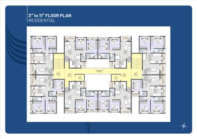 Project Image of 1119.0 - 1376.0 Sq.ft 2 BHK Apartment for buy in Vraj Samarth Sky