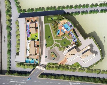 Project Image of 359.95 - 905.03 Sq.ft 1 BHK Apartment for buy in Shiv Srishti Oasis Ph 3 Wing C Zone C1 And C2