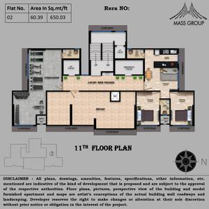Project Image of 433.78 - 1058.53 Sq.ft 1 BHK Apartment for buy in Mass Eminence