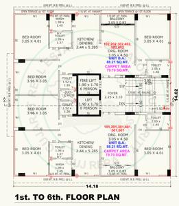 Project Image of 729.47 - 857.88 Sq.ft 2 BHK Apartment for buy in Eklingji Satvam 2