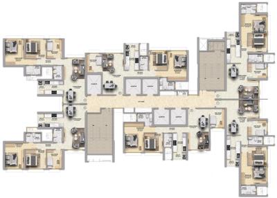 Project Image of 843.03 - 887.05 Sq.ft 3 BHK Apartment for buy in Runwal Bliss Wing F