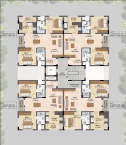 Project Image of 0.0 - 1000.0 Sq.ft 2 BHK Apartment for buy in New Beavers Sahana