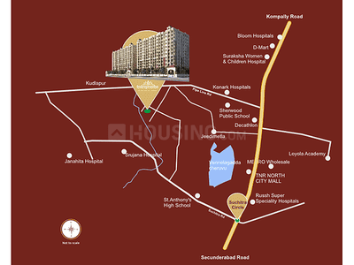 Project Image of 1456.0 - 2049.0 Sq.ft 2 BHK Apartment for buy in SVC Indraprastha Phase1