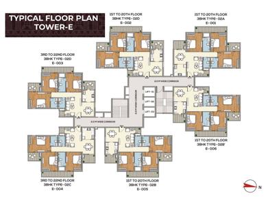 Project Image of 1507.0 - 2245.0 Sq.ft 3 BHK Apartment for buy in Mundeshwari Megapolis