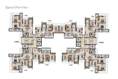 Project Image of 628.18 - 915.04 Sq.ft 2 BHK Apartment for buy in Agarwal Florence