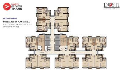 Project Image of 319.0 - 385.0 Sq.ft 1 BHK Apartment for buy in Dosti Greater Thane