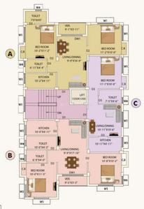 Project Image of 491.0 - 879.0 Sq.ft 1 BHK Apartment for buy in Eden Tolly Court