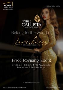 Project Image of 1751.0 - 2968.0 Sq.ft 3 BHK Apartment for buy in Noble Callista