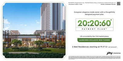 Project Image of 473.0 - 1074.0 Sq.ft 1 BHK Apartment for buy in Godrej Evergreen Square