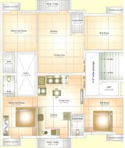 Project Image of 0.0 - 575.01 Sq.ft 2 BHK Apartment for buy in Sathiya Corner