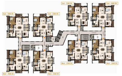 Project Image of 1624.0 - 2899.0 Sq.ft 3 BHK Apartment for buy in Rajapushpa Eterna