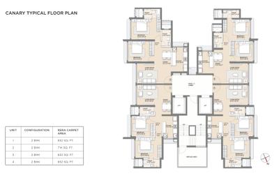 Project Image of 569.95 - 1007.0 Sq.ft 2 BHK Apartment for buy in Arkade Nest
