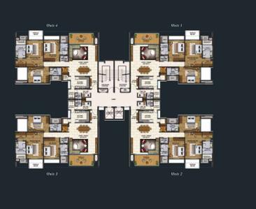 Project Image of 1421.16 - 1666.47 Sq.ft 3 BHK Apartment for buy in Lodha Belmondo St Andrews B and C and D
