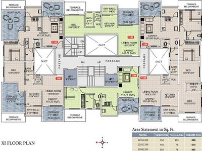 Project Image of 769 Sq.ft 2 BHK Apartment / Flat for sale in Alandi for Rs. 3800000