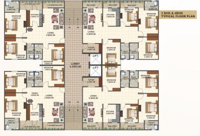 Project Image of 1600.0 - 1900.0 Sq.ft 3 BHK Apartment for buy in Aashima Divine City