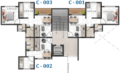 Project Image of 469.0 - 831.0 Sq.ft 1 RK Apartment for buy in SP Residency