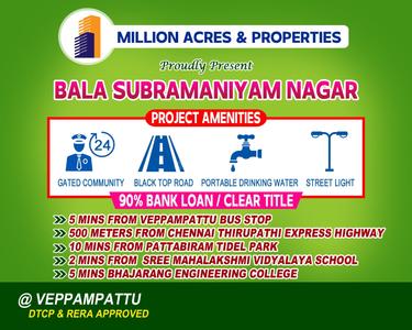 Project Image of 1013.0 - 1590.0 Sq.ft Residential Plot Plot for buy in Million Bala Subramaniyam Nagar