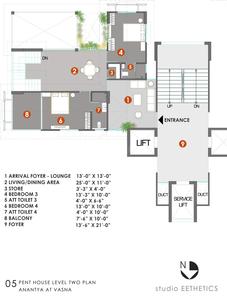 Project Image of 0.0 - 1915.0 Sq.ft 3 BHK Apartment for buy in N K Anantaya 