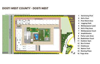 Project Image of 292.0 - 431.0 Sq.ft 1 RK Apartment for buy in Dosti West County Dosti Nest Phase 1