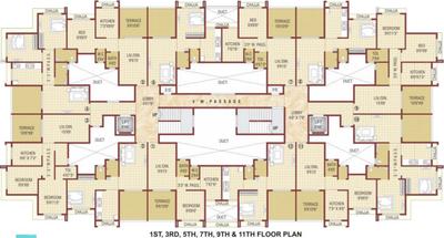 Project Image of 305.48 - 416.99 Sq.ft 1 BHK Apartment for buy in Tulsi Sharnam