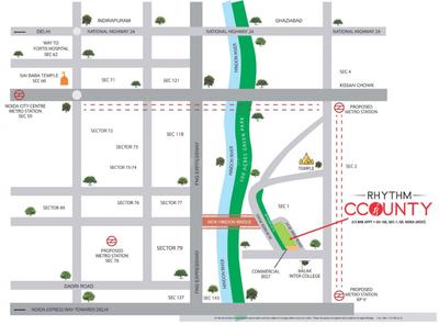 Project Image of 1435 Sq.ft 3 BHK Apartment / Flat for sale in Noida Extension for Rs. 13500000