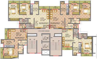 Project Image of 384.0 - 561.0 Sq.ft 1 BHK Apartment for buy in Virat Green Avenue 1A