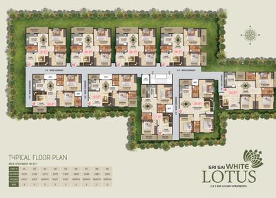 Project Image of 1072.0 - 1525.0 Sq.ft 2 BHK Apartment for buy in Vaibhav Sri Sai White Lotus