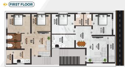 Project Image of 809.0 - 933.0 Sq.ft 2 BHK Apartment for buy in Happy Aiswaryam Residence