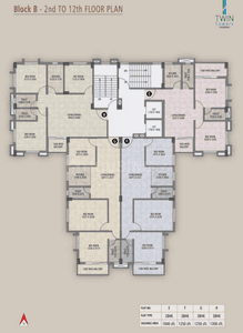 Project Image of 1040.0 - 1730.0 Sq.ft 2 BHK Apartment for buy in Bhawani Twin Towers