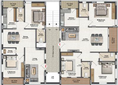 Credon Balaji Harmony Balaji Harmony Cluster Plan 1