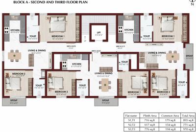 Project Image of 771.0 - 1326.0 Sq.ft 2 BHK Apartment for buy in MRV Manickam Rajeshwari
