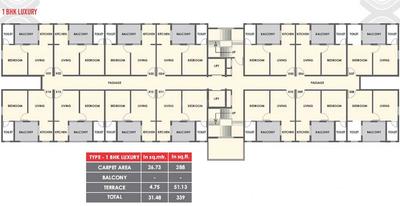 Project Image of 208.0 - 561.0 Sq.ft 1 BHK Apartment for buy in Xrbia Warai Neral PH 2
