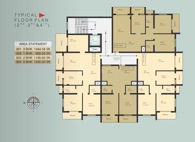 Project Image of 900.0 - 1484.0 Sq.ft 1 BHK Apartment for buy in Arfa Mirage Towers