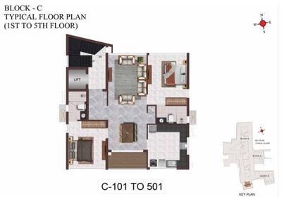 Project Image of 2192.0 - 4677.0 Sq.ft 3 BHK Apartment for buy in Casagrand Vienna
