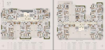 Project Image of 1652.0 - 2342.0 Sq.ft 3 BHK Apartment for buy in KRM Mayfair Majestic