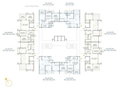 Project Image of 726.0 - 909.0 Sq.ft 2 BHK Apartment for buy in Skyi Park