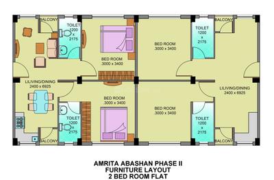 Project Image of 466.0 - 932.0 Sq.ft 1 BHK Apartment for buy in BGA Amrita Abashan 2