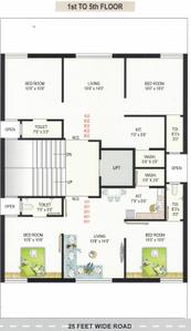 Project Image of 0.0 - 395.0 Sq.ft 2 BHK Apartment for buy in Vardhman The Florenza